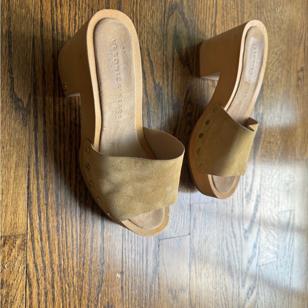 Veronica Beard Hannalee Platform Surde Clog Sandal Mules - Picture 8 of 9